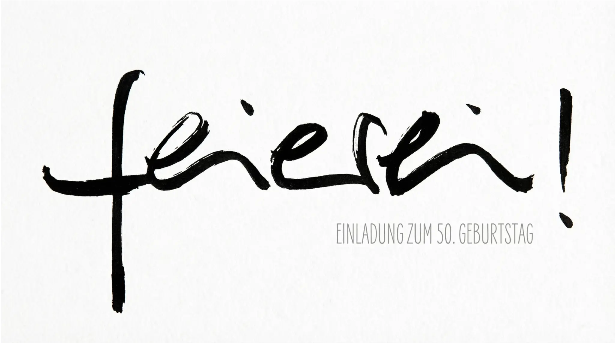 feierei! - Einladung zum 50. Geburtstag